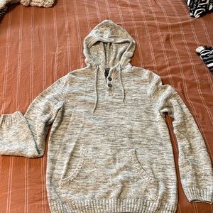 Tan and cream hoodie sweater from Urban Pipeline